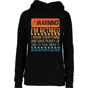 Retirement Design For Women Retiree Retired Womens Funnel Neck Pullover Hood