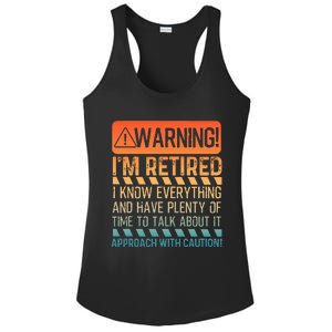 Retirement Design For Women Retiree Retired Ladies PosiCharge Competitor Racerback Tank