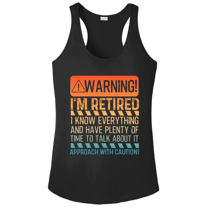 Retirement Design For Women Retiree Retired Ladies PosiCharge Competitor Racerback Tank