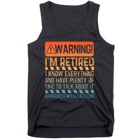 Retirement Design For Women Retiree Retired Tank Top