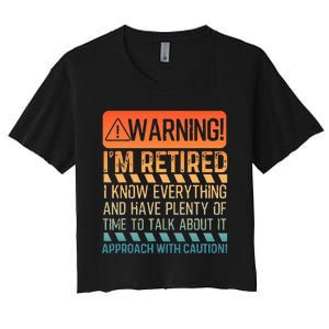 Retirement Design For Women Retiree Retired Women's Crop Top Tee