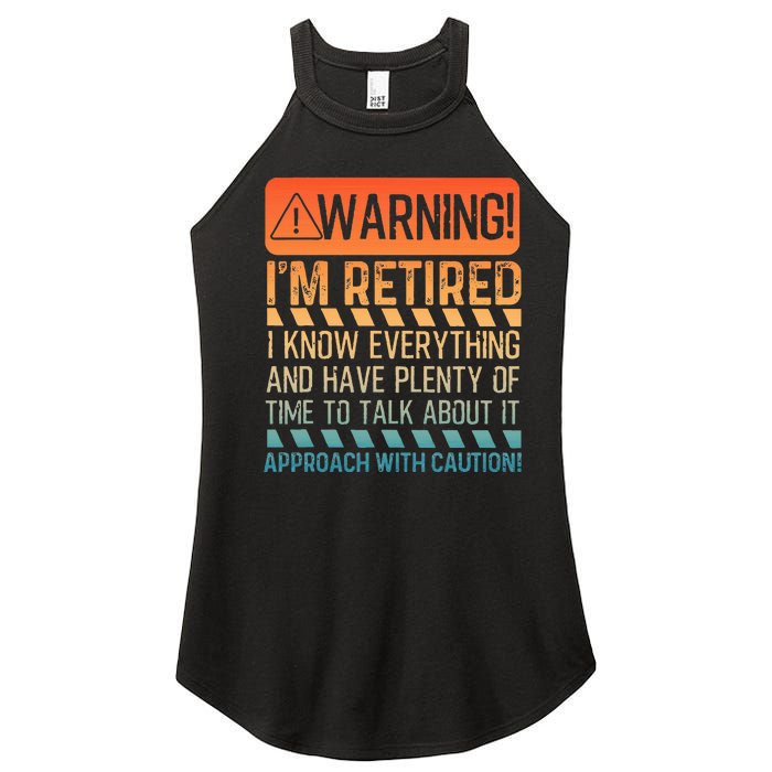 Retirement Design For Women Retiree Retired Women's Perfect Tri Rocker Tank