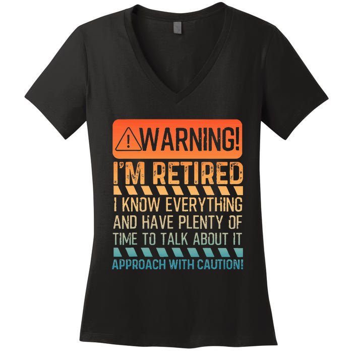 Retirement Design For Women Retiree Retired Women's V-Neck T-Shirt