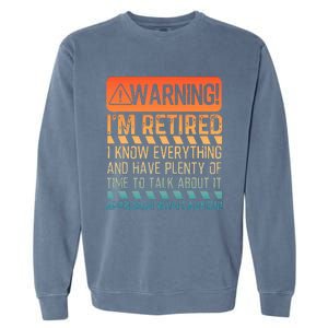 Retirement Design For Women Retiree Retired Garment-Dyed Sweatshirt