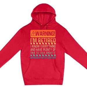 Retirement Design For Women Retiree Retired Premium Pullover Hoodie