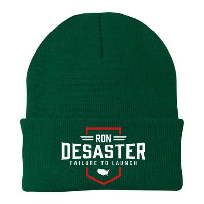 Ron DeSaster Failure To Launch Ron DeSantis 2024 Funny Meme Knit Cap Winter Beanie