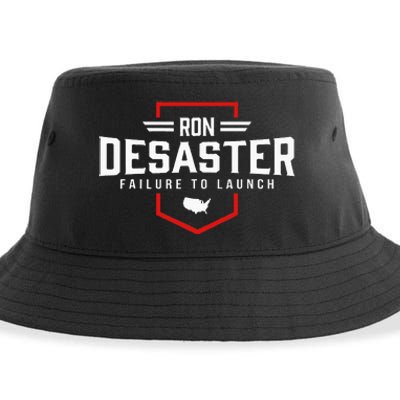 Ron DeSaster Failure To Launch Ron DeSantis 2024 Funny Meme Sustainable Bucket Hat