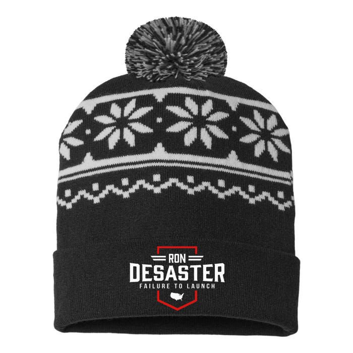 Ron DeSaster Failure To Launch Ron DeSantis 2024 Funny Meme USA-Made Snowflake Beanie