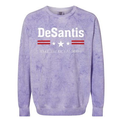 Ron Desantis For President 2024 Election Proud Republican Colorblast Crewneck Sweatshirt