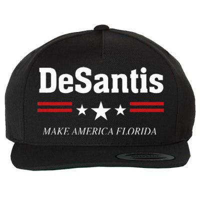 Ron Desantis For President 2024 Election Proud Republican Wool Snapback Cap