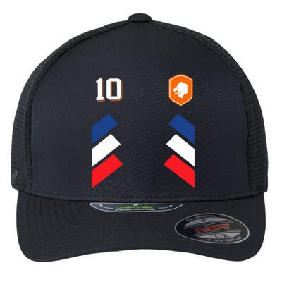 Retro10 Dutch Football Netherlands Soccer Netherlands Flag Flexfit Unipanel Trucker Cap