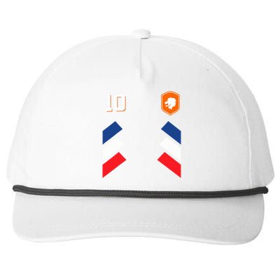 Retro10 Dutch Football Netherlands Soccer Netherlands Flag Snapback Five-Panel Rope Hat