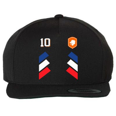 Retro10 Dutch Football Netherlands Soccer Netherlands Flag Wool Snapback Cap