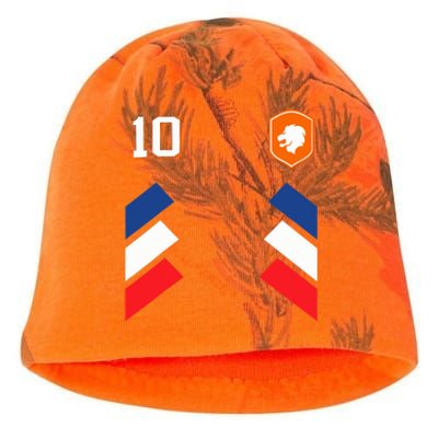 Retro10 Dutch Football Netherlands Soccer Netherlands Flag Kati - Camo Knit Beanie