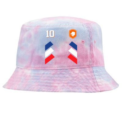 Retro10 Dutch Football Netherlands Soccer Netherlands Flag Tie-Dyed Bucket Hat