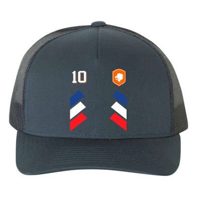 Retro10 Dutch Football Netherlands Soccer Netherlands Flag Yupoong Adult 5-Panel Trucker Hat