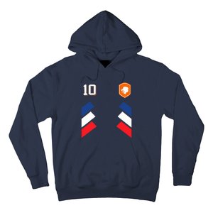 Retro10 Dutch Football Netherlands Soccer Netherlands Flag Hoodie