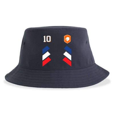 Retro10 Dutch Football Netherlands Soccer Netherlands Flag Sustainable Bucket Hat