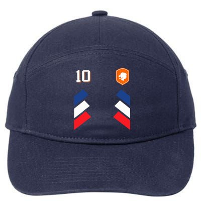 Retro10 Dutch Football Netherlands Soccer Netherlands Flag 7-Panel Snapback Hat