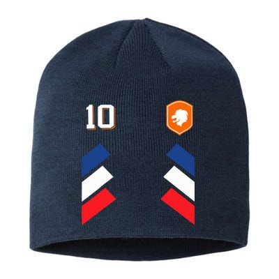 Retro10 Dutch Football Netherlands Soccer Netherlands Flag Sustainable Beanie