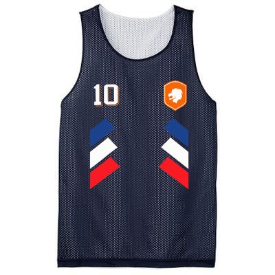 Retro10 Dutch Football Netherlands Soccer Netherlands Flag Mesh Reversible Basketball Jersey Tank