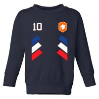 Retro10 Dutch Football Netherlands Soccer Netherlands Flag Toddler Sweatshirt