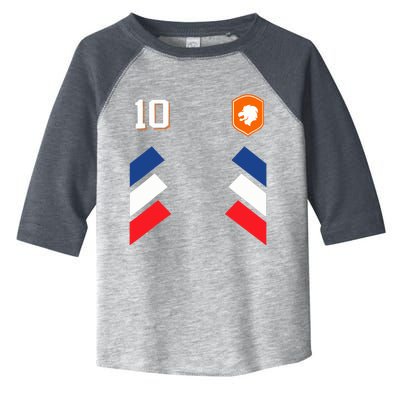 Retro10 Dutch Football Netherlands Soccer Netherlands Flag Toddler Fine Jersey T-Shirt