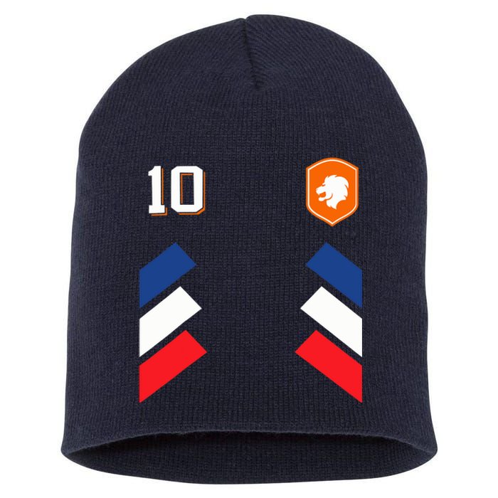 Retro10 Dutch Football Netherlands Soccer Netherlands Flag Short Acrylic Beanie