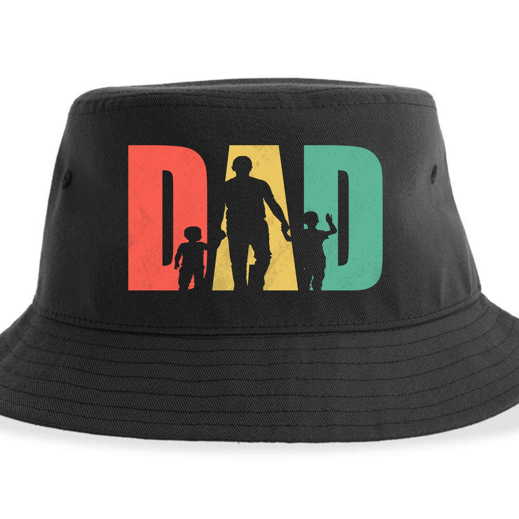 Retro Dad Fathers Day Gift Sustainable Bucket Hat