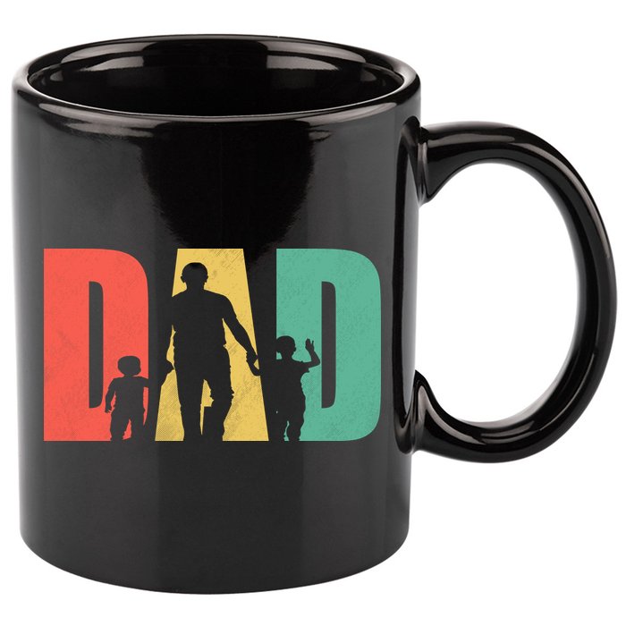 Retro Dad Fathers Day Gift 11oz C Handle Ceramic Mug