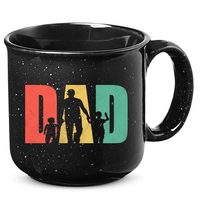 Retro Dad Fathers Day Gift 15oz Campfire Ceramic Mug