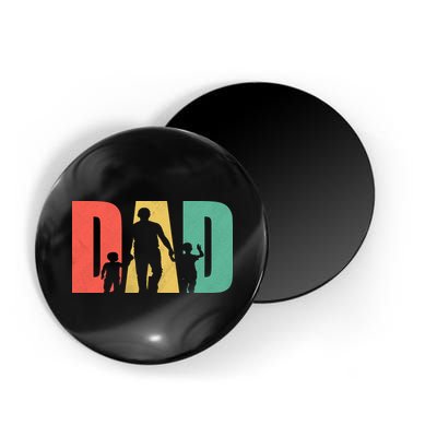 Retro Dad Fathers Day Gift Magnet