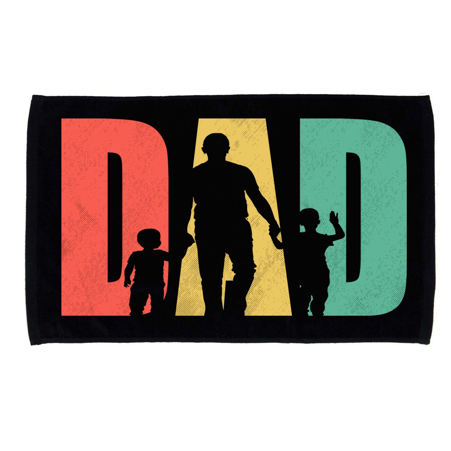 Retro Dad Fathers Day Gift Microfiber Hand Towel