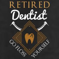 Retired Dentist Funny Dentist Retirement Gift 7 Panel Mesh Trucker Snapback Hat
