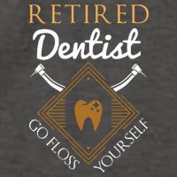 Retired Dentist Funny Dentist Retirement Gift Vector Backpack
