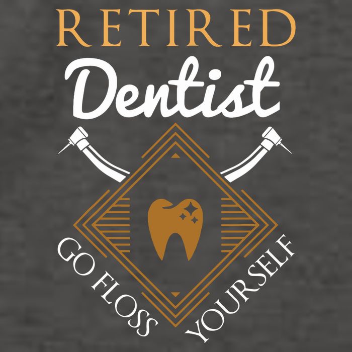 Retired Dentist Funny Dentist Retirement Gift Vector Backpack