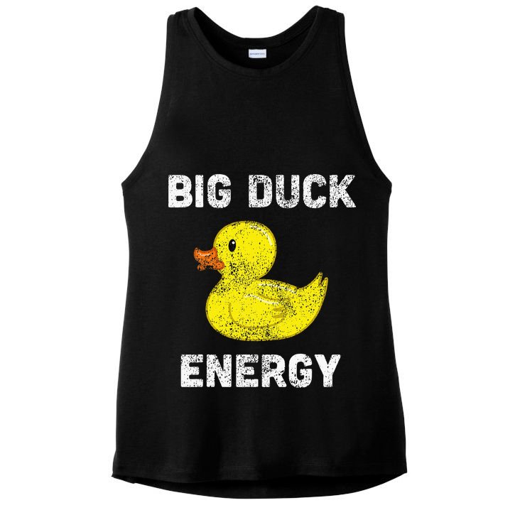 Rubber Ducky Funny Meme Big Duck Energy Ladies PosiCharge Tri-Blend Wicking Tank