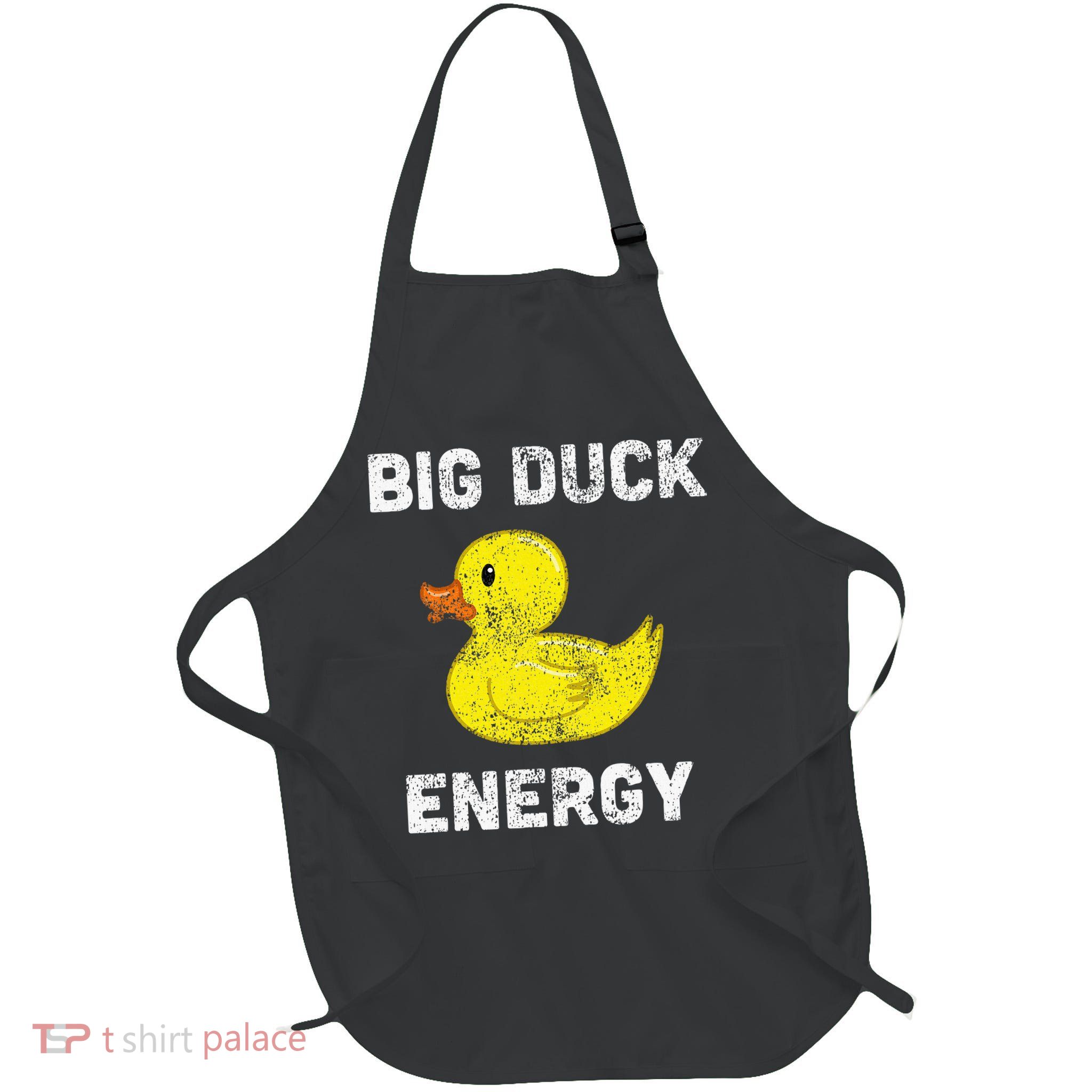 Rubber Ducky Funny Meme Big Duck Energy Full-Length Apron With Pockets