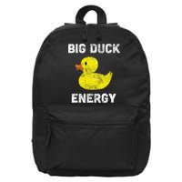 Rubber Ducky Funny Meme Big Duck Energy 16 in Basic Backpack