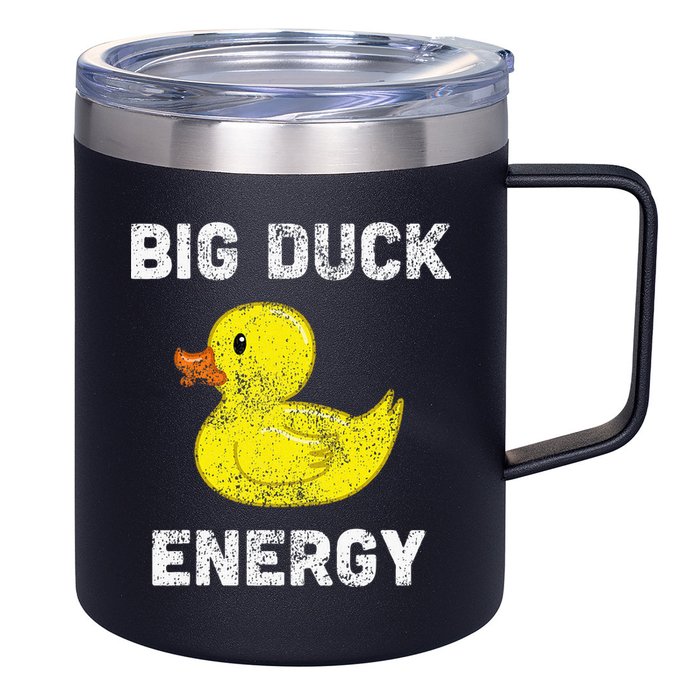 Rubber Ducky Funny Meme Big Duck Energy 12oz Stainless Steel Coffee Mug