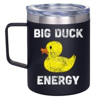 Rubber Ducky Funny Meme Big Duck Energy 12oz Stainless Steel Coffee Mug