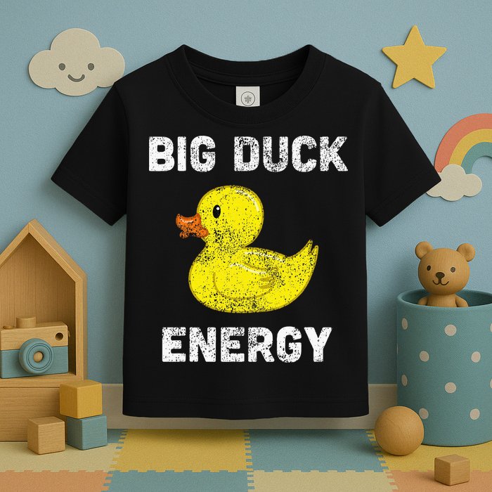 Rubber Ducky Funny Meme Big Duck Energy Toddler T-Shirt