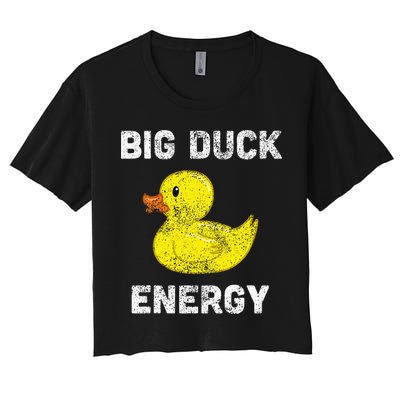 Rubber Ducky Funny Meme Big Duck Energy Crop Top