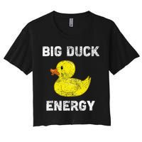 Rubber Ducky Funny Meme Big Duck Energy Crop Top