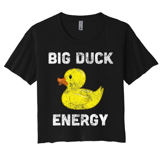 Rubber Ducky Funny Meme Big Duck Energy Crop Top