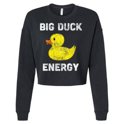 Rubber Ducky Funny Meme Big Duck Energy Cropped Pullover Crew