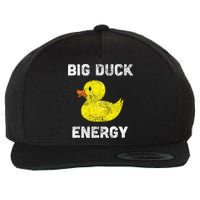 Rubber Ducky Funny Meme Big Duck Energy Wool Snapback Cap