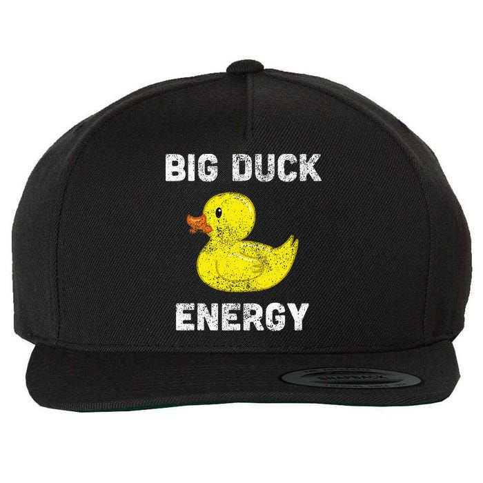 Rubber Ducky Funny Meme Big Duck Energy Wool Snapback Cap