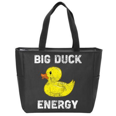 Rubber Ducky Funny Meme Big Duck Energy Zip Tote Bag