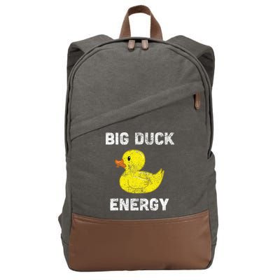 Rubber Ducky Funny Meme Big Duck Energy Cotton Canvas Backpack